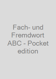 Cover Fach- und Fremdwort ABC - Pocket edition
