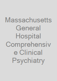Cover Massachusetts General Hospital Comprehensive Clinical Psychiatry