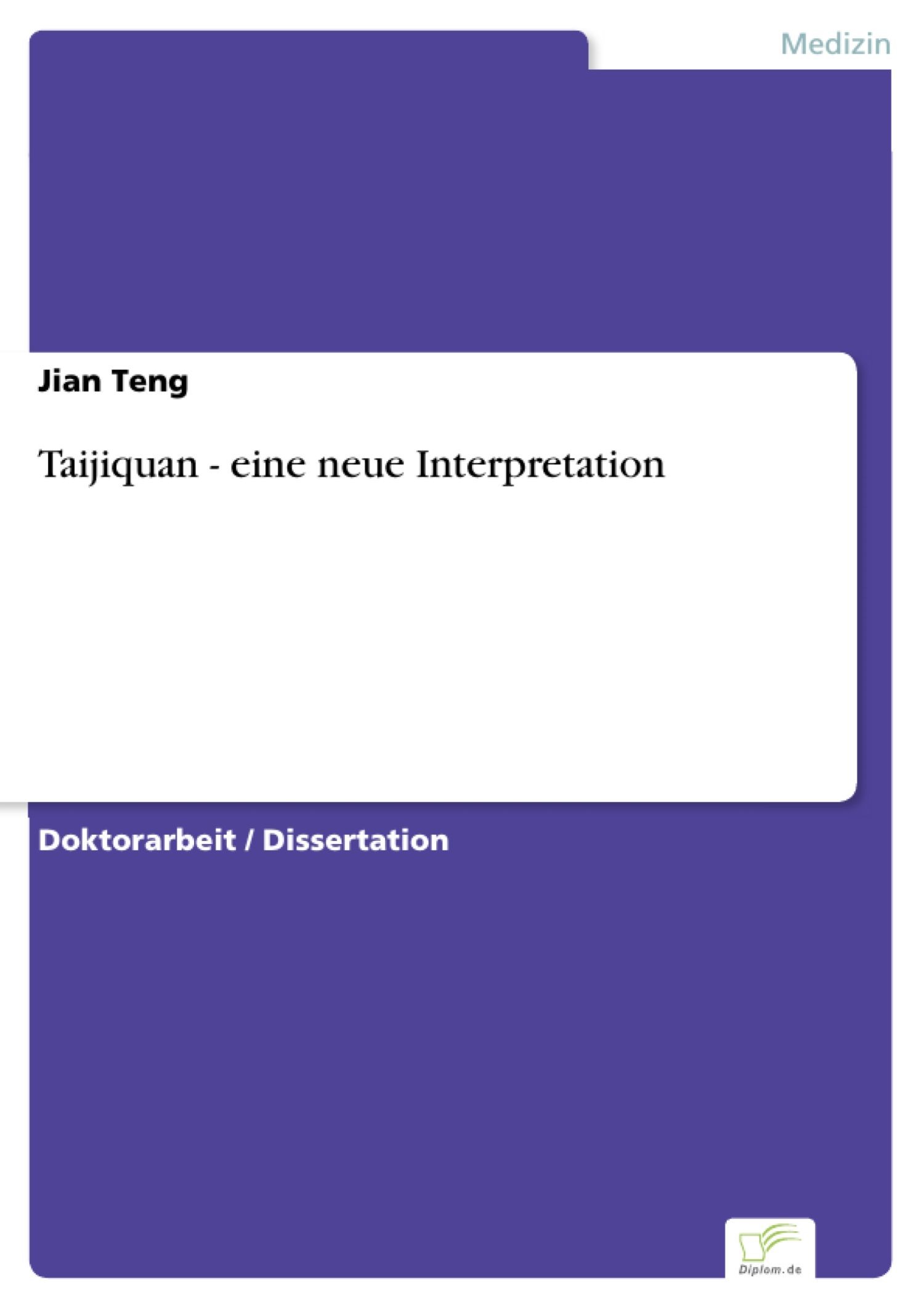 Cover Taijiquan - eine neue Interpretation