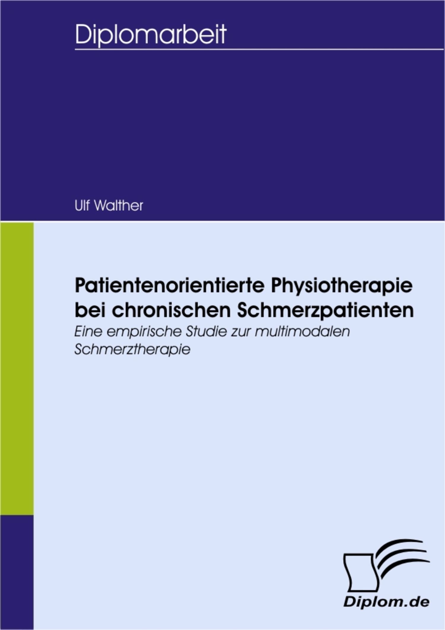 Cover Patientenorientierte Physiotherapie bei chronischen Schmerzpatienten