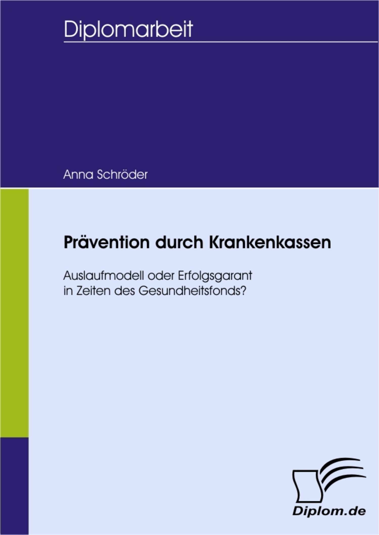Cover Prävention durch Krankenkassen