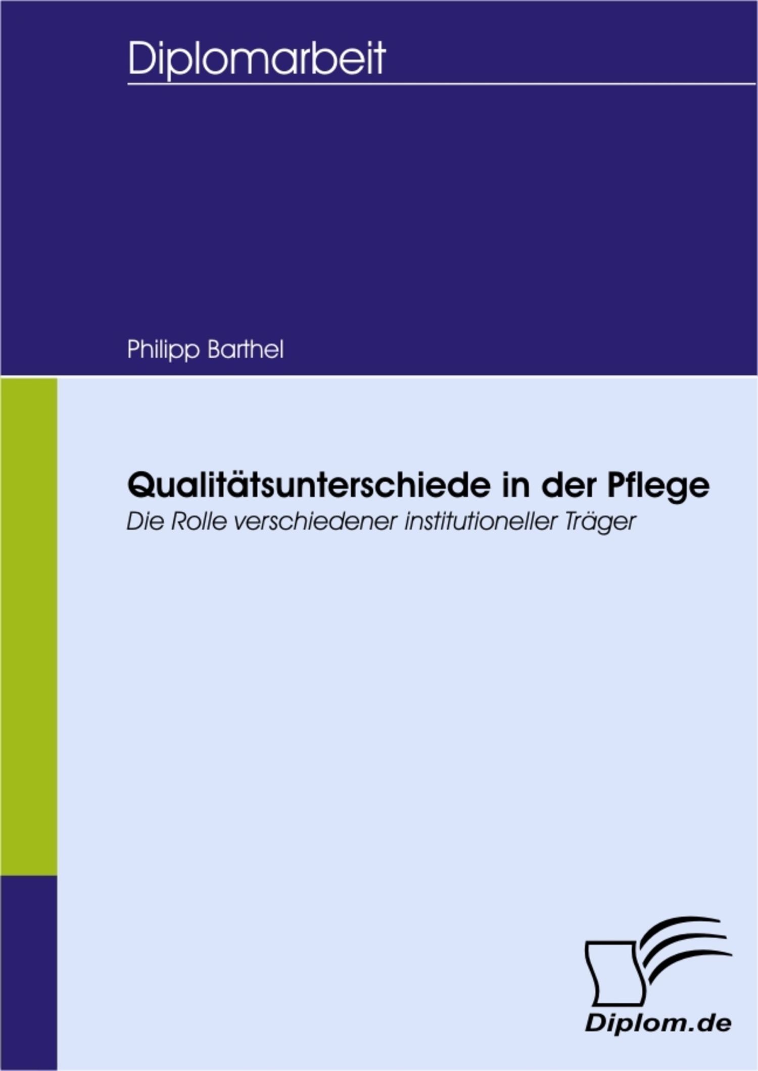 Cover Qualitätsunterschiede in der Pflege