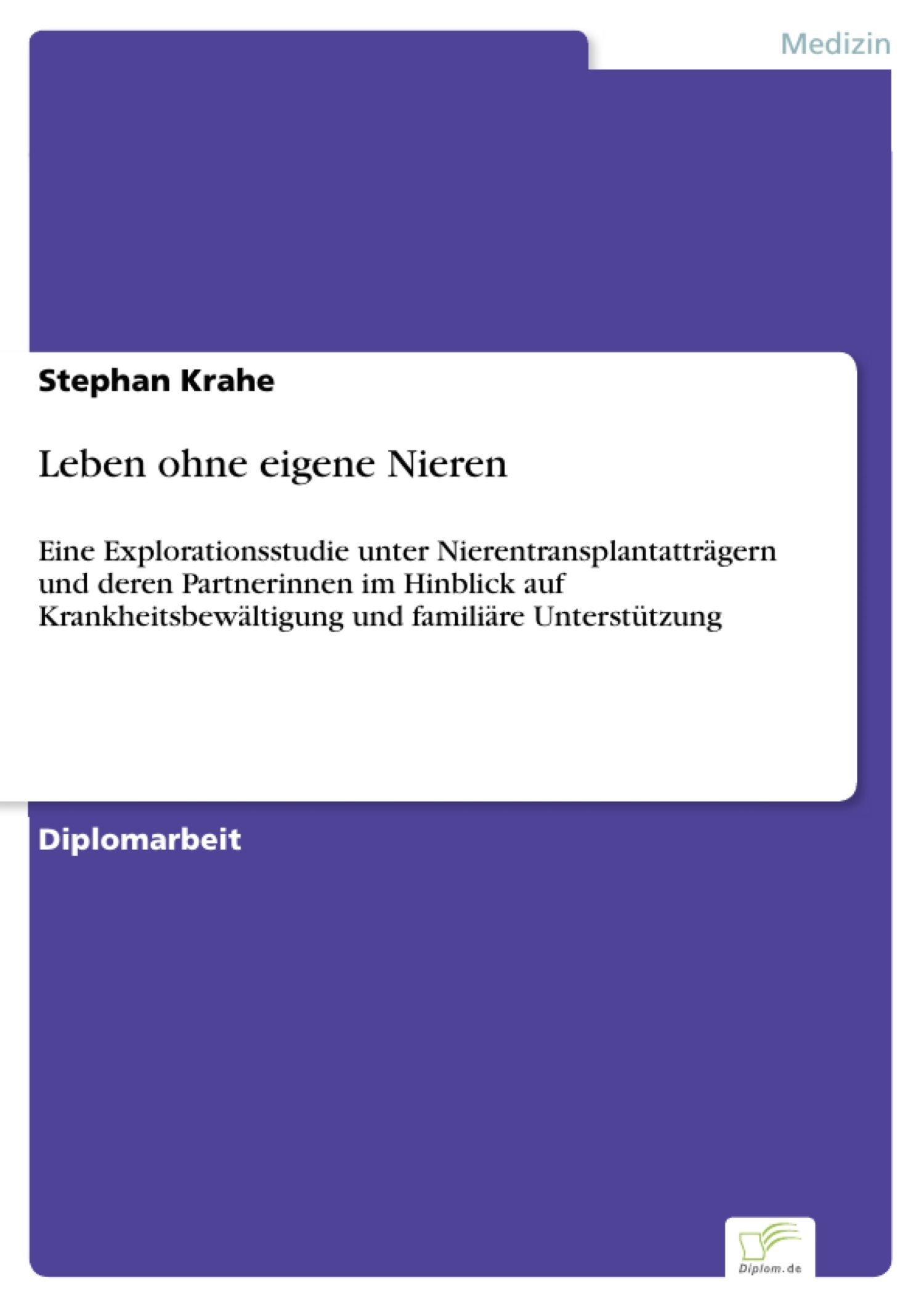 Cover Leben ohne eigene Nieren