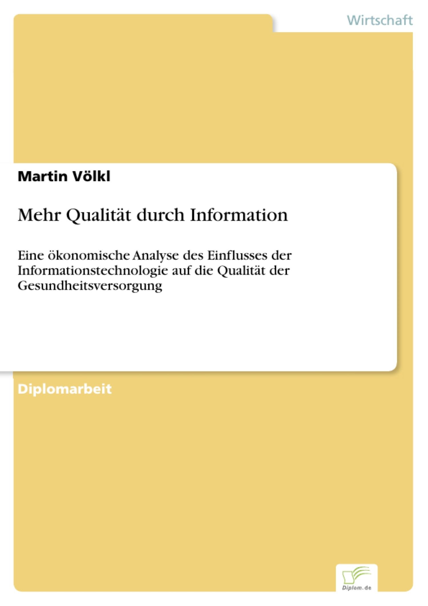 Cover Mehr Qualität durch Information