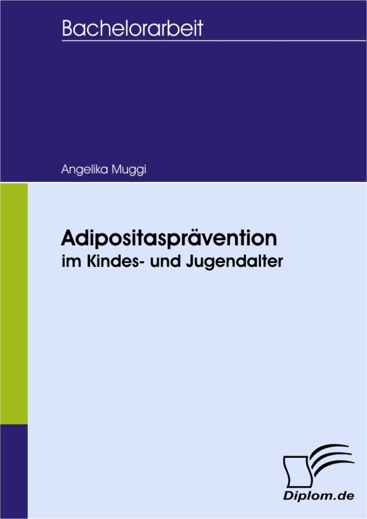 Cover Adipositasprävention im Kindes- und Jugendalter