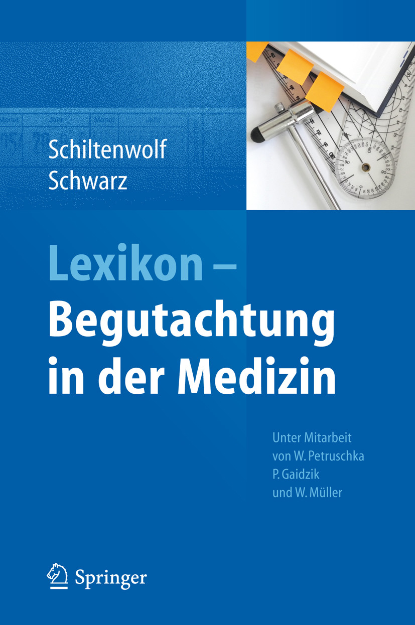 Cover Lexikon - Begutachtung in der Medizin