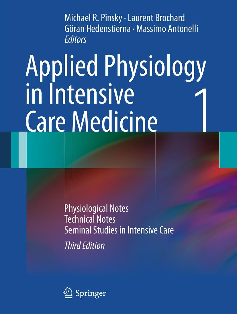 Cover Applied Physiology in Intensive Care Medicine 1