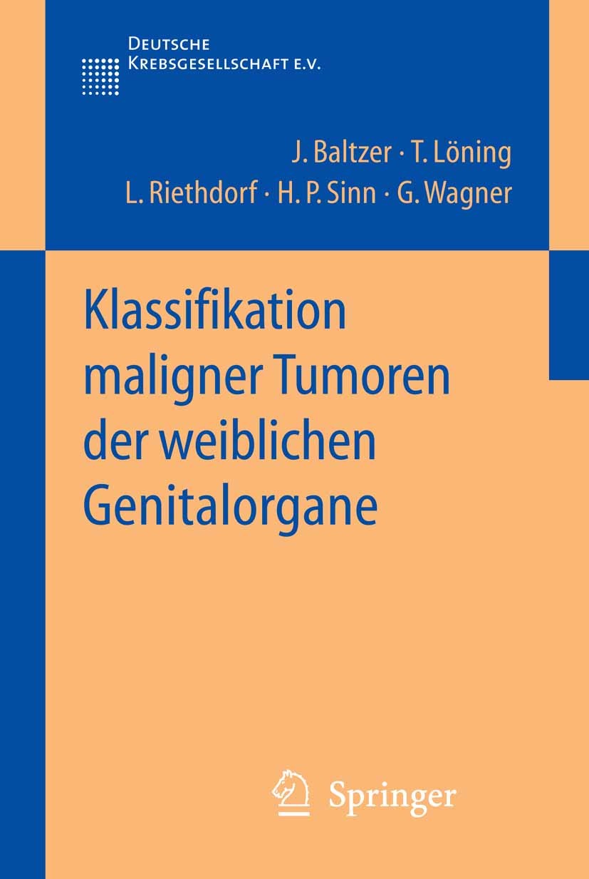 Cover Klassifikation maligner Tumoren der weiblichen Genitalorgane