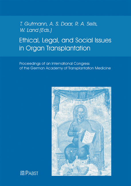 Cover Ethical, Legal, and Social Issues in Organ Transplantation