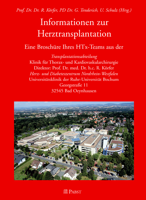 Cover Informationen zur Herztransplantation