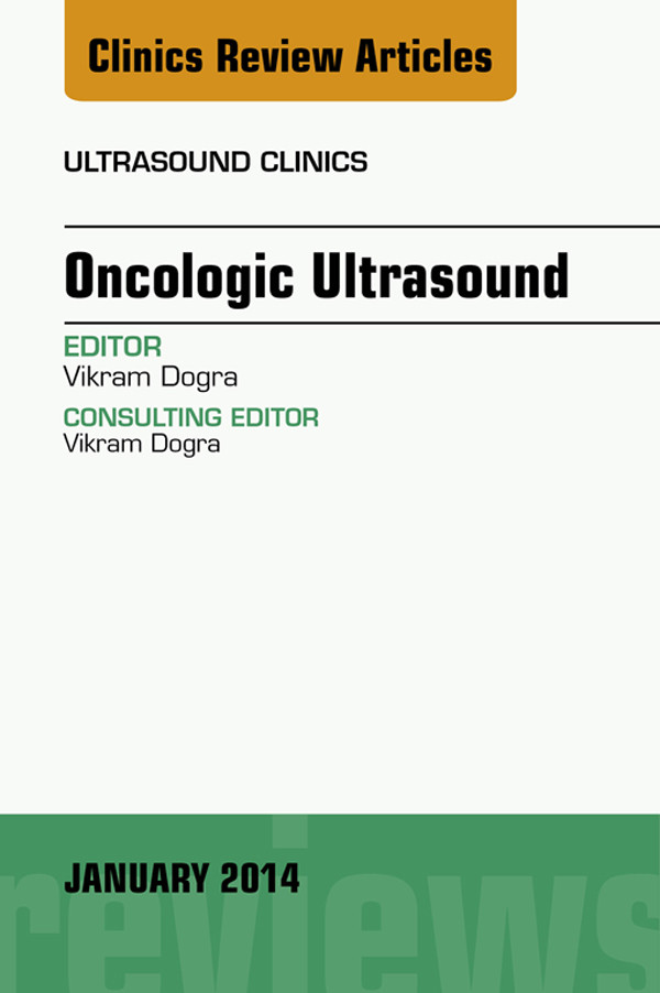 Cover Oncologic Ultrasound, An Issue of Ultrasound Clinics,