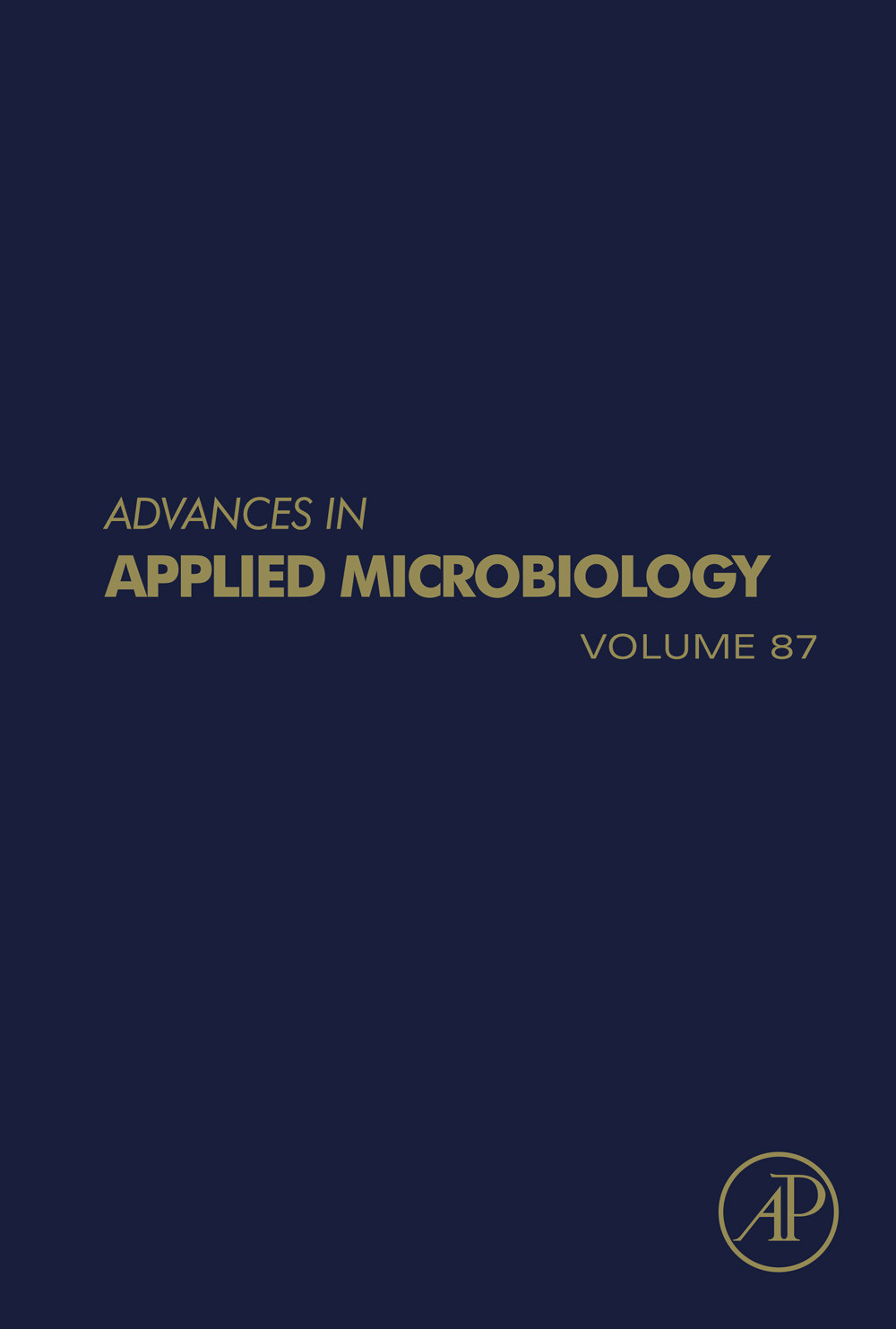 Cover Advances in Applied Microbiology
