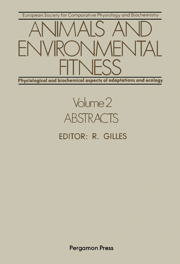 Cover Animals and Environmental Fitness: Physiological and Biochemical Aspects of Adaptation and Ecology