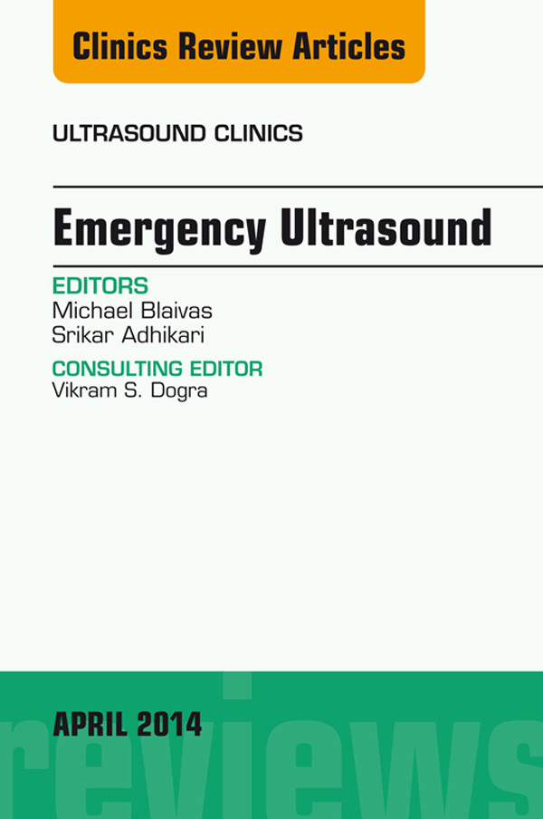 Cover Emergency Medicine, An Issue of Ultrasound Clinics,