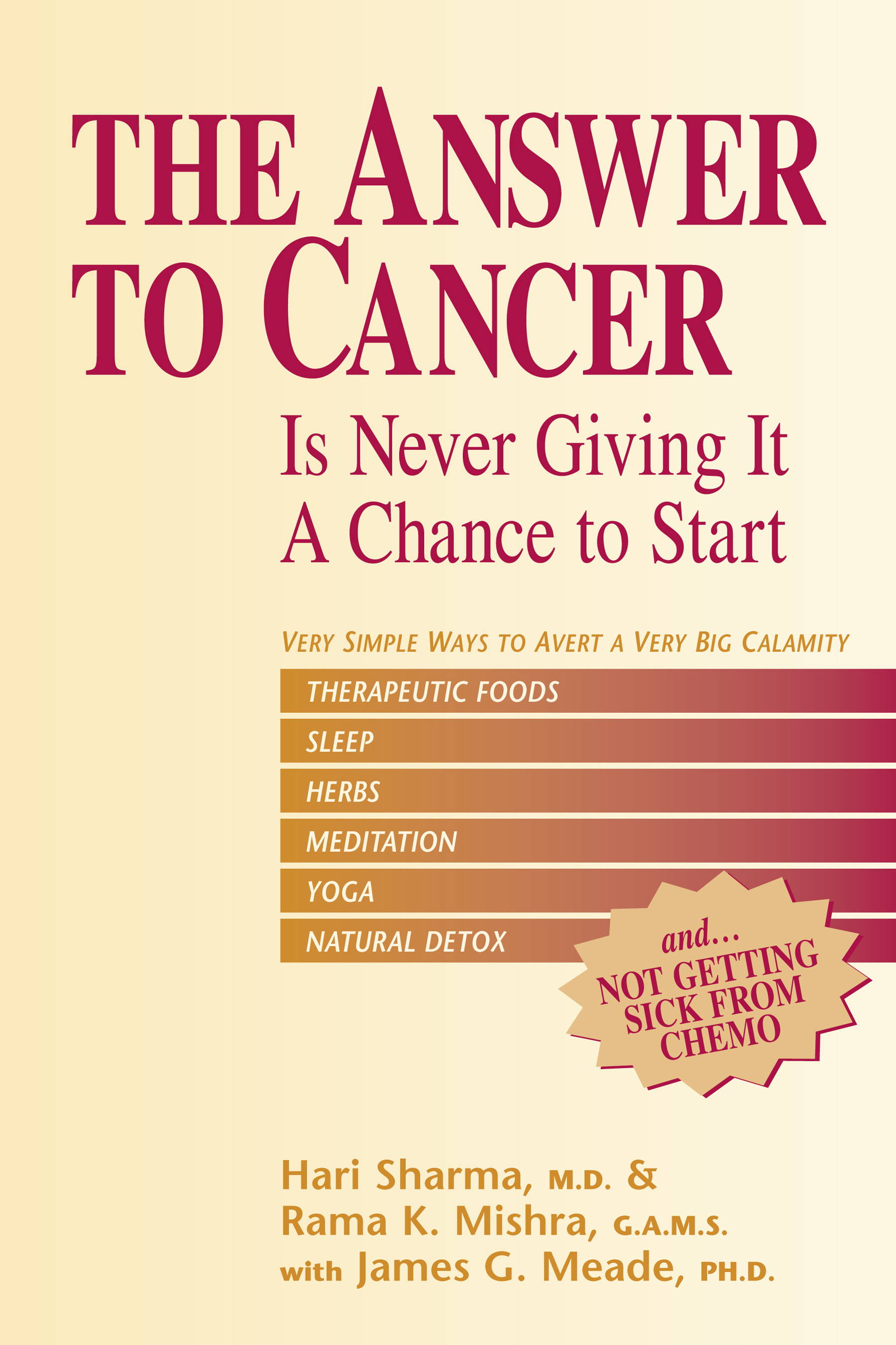Cover The Answer to Cancer