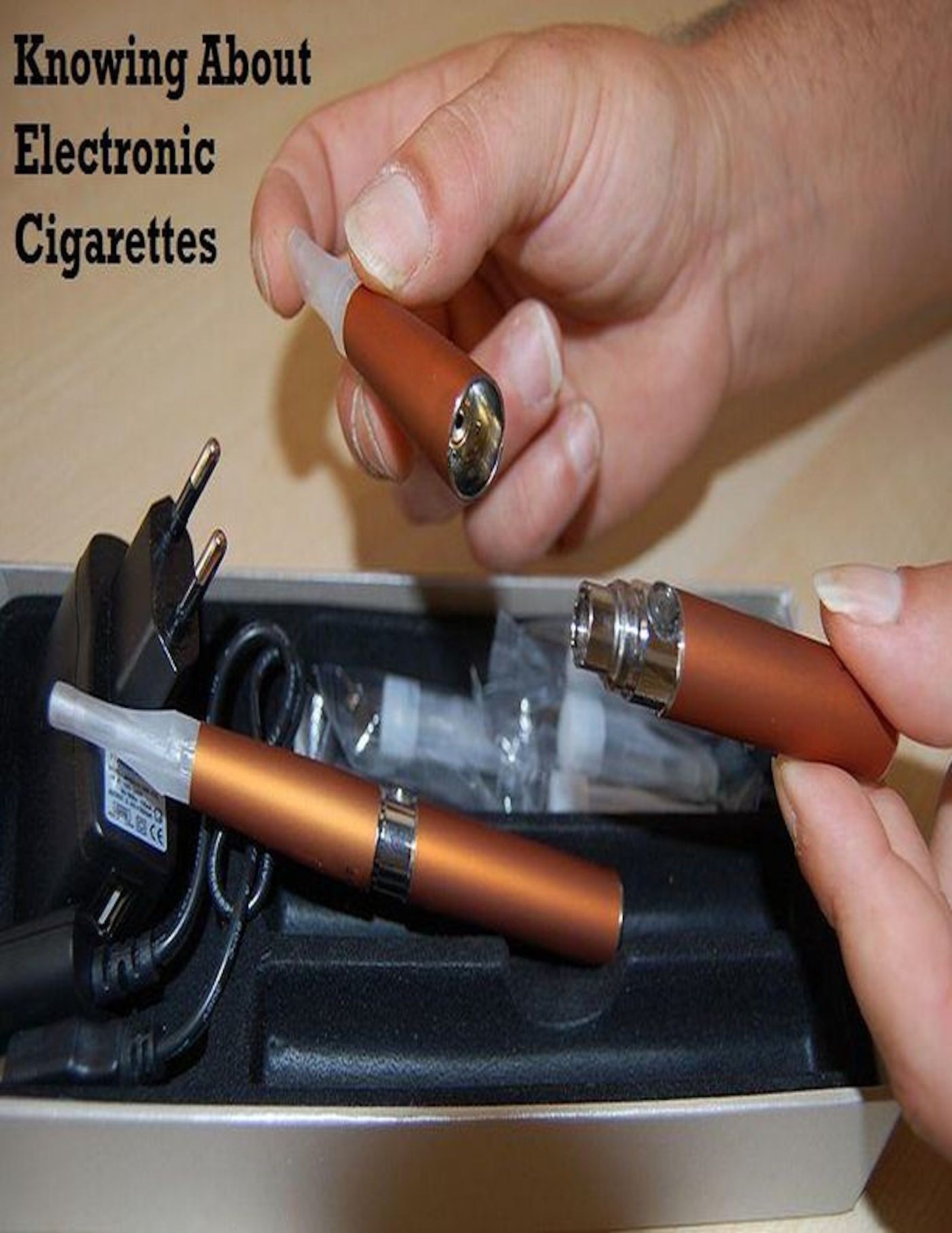 Cover Knowing About Electronic Cigarettes