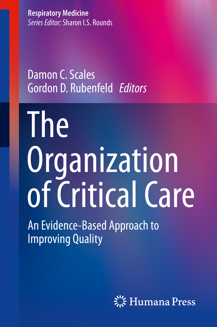 Cover The Organization of Critical Care