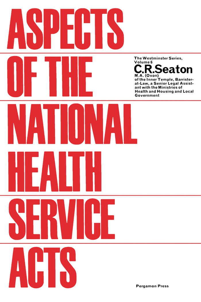 Cover Aspects of the National Health Service Acts