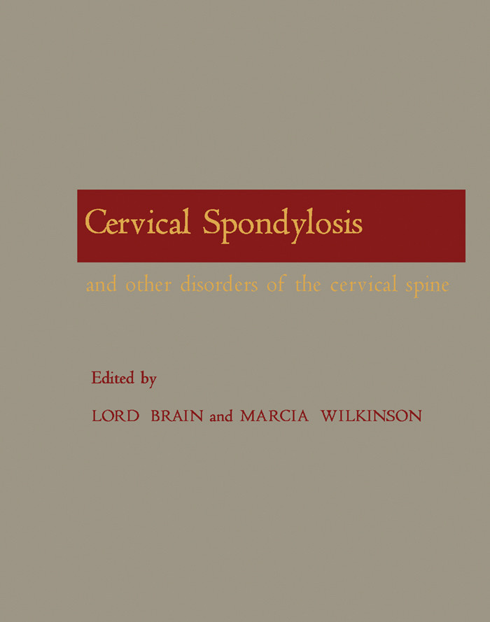 Cover Cervical Spondylosis and Other Disorders of the Cervical Spine