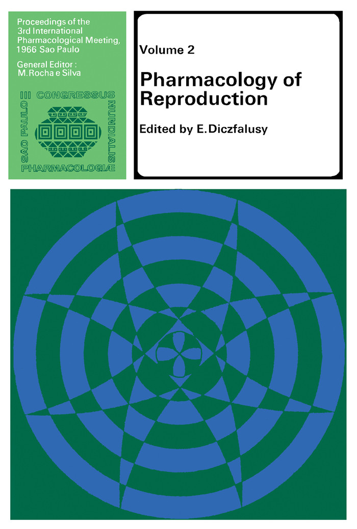 Cover Pharmacology of Reproduction