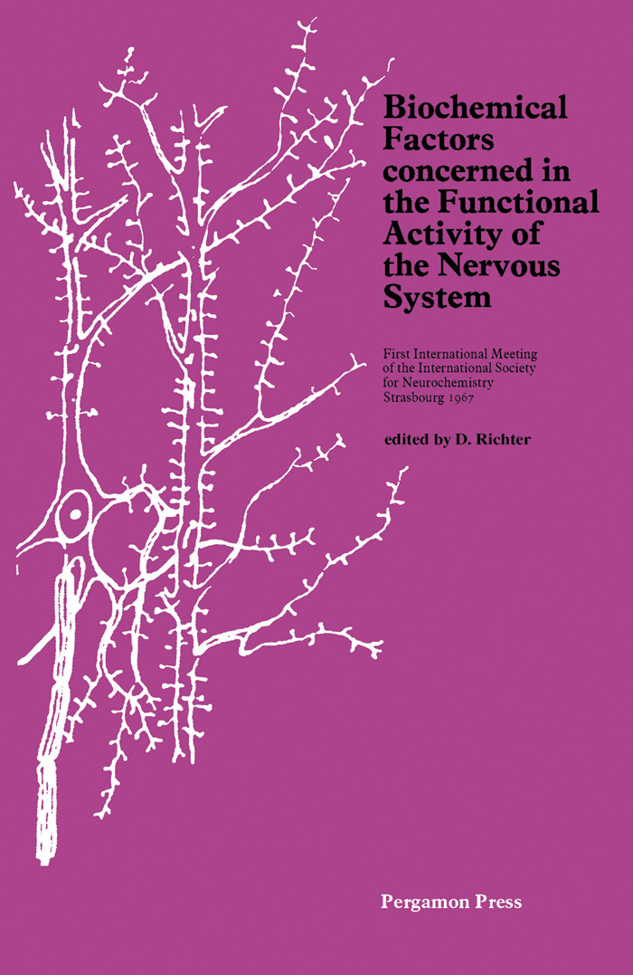 Cover Biochemical Factors Concerned in the Functional Activity of the Nervous System