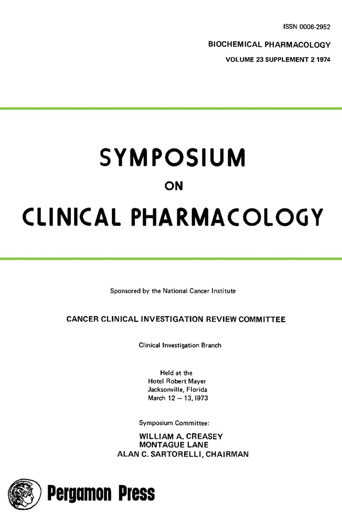 Cover Symposium on Clinical Pharmacology