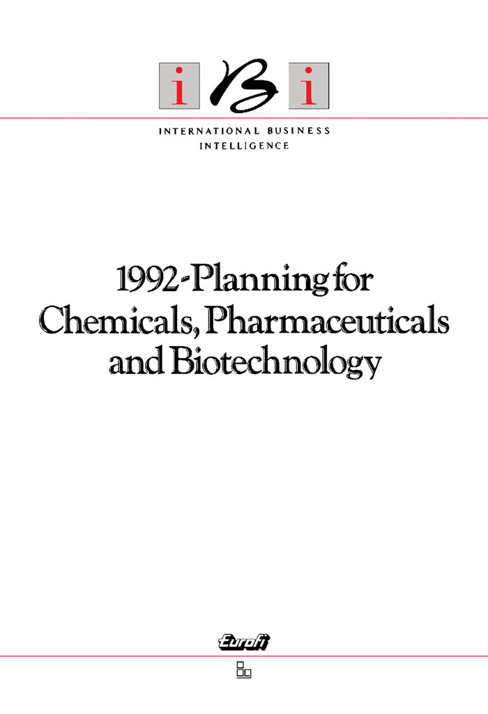 Cover 1992-Planning for Chemicals, Pharmaceuticals and Biotechnology