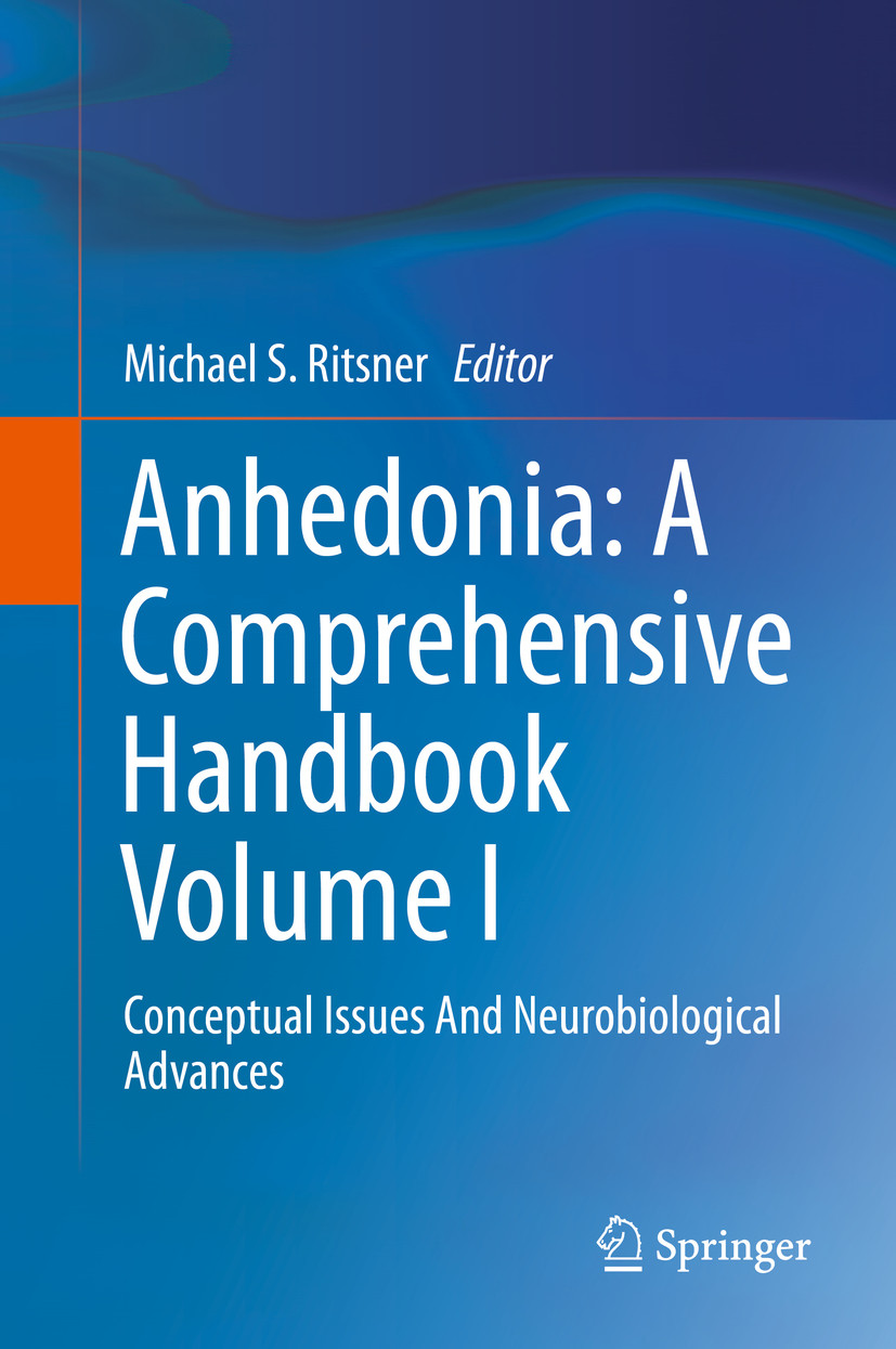 Cover Anhedonia: A Comprehensive Handbook Volume I