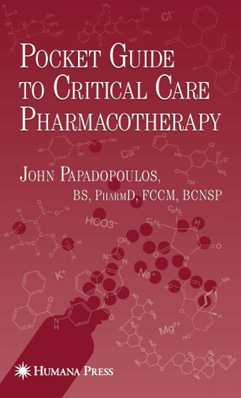 Cover Pocket Guide to Critical Care Pharmacotherapy