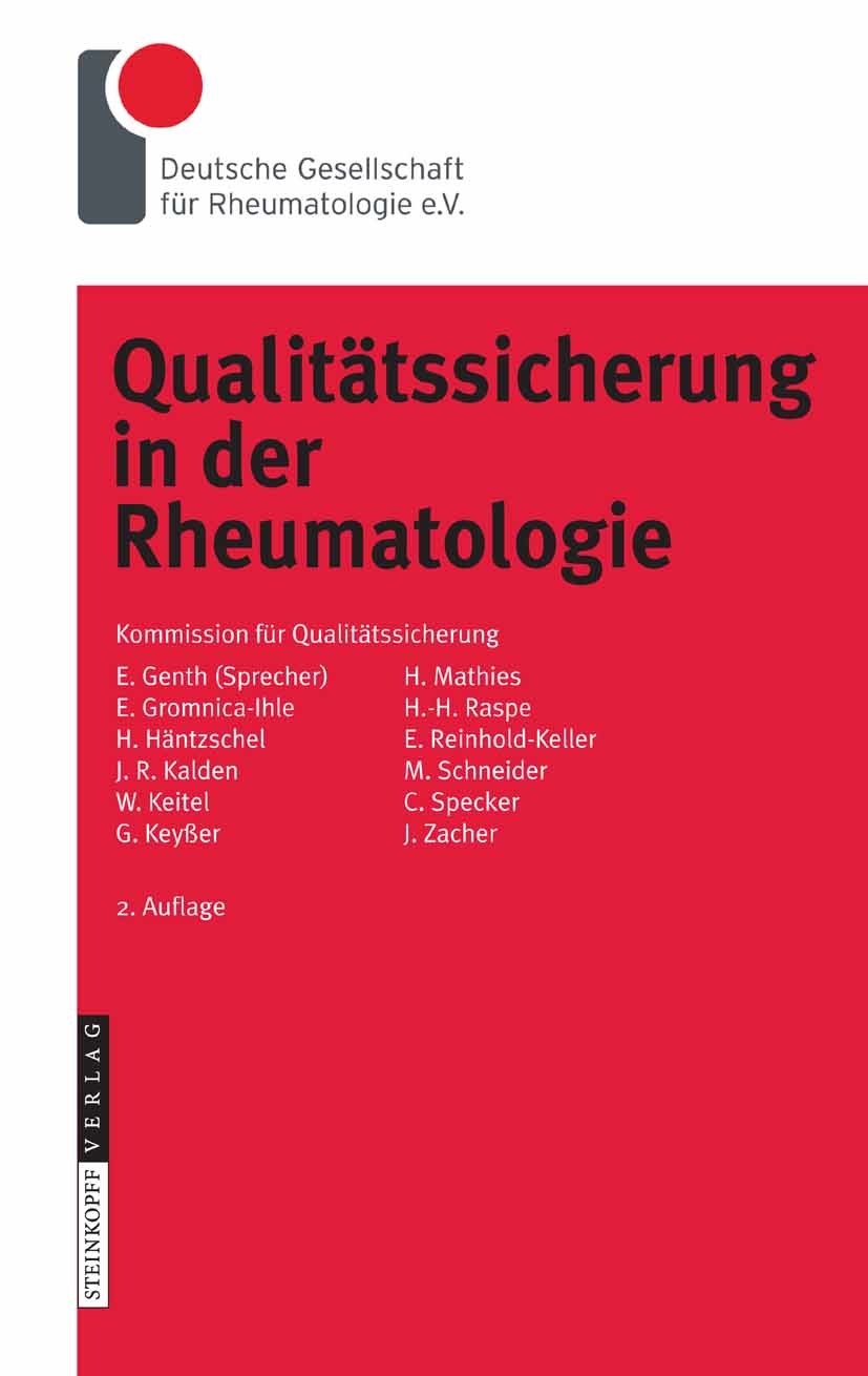Cover Qualitätssicherung in der Rheumatologie