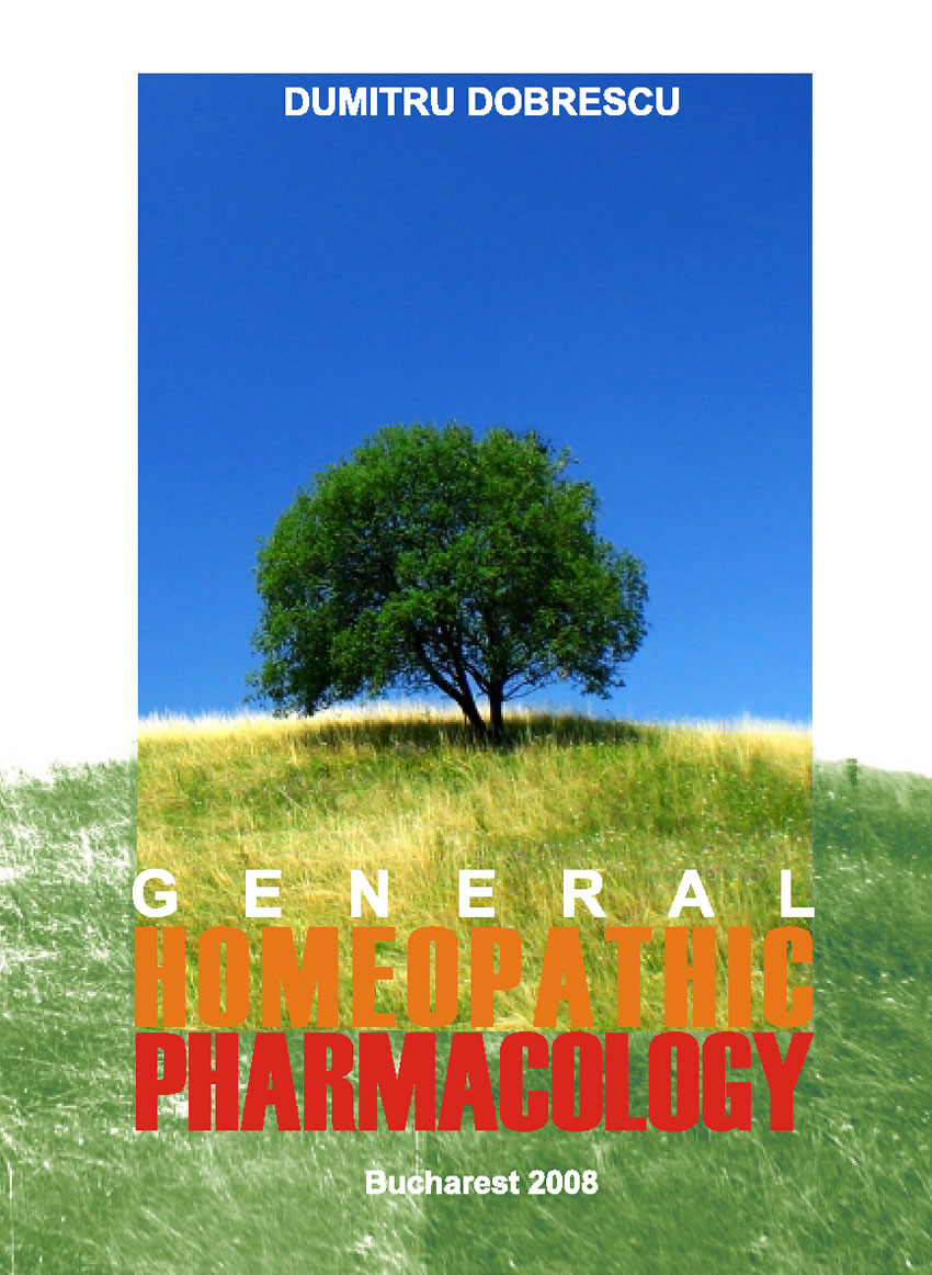 Cover General homeopathic pharmacology