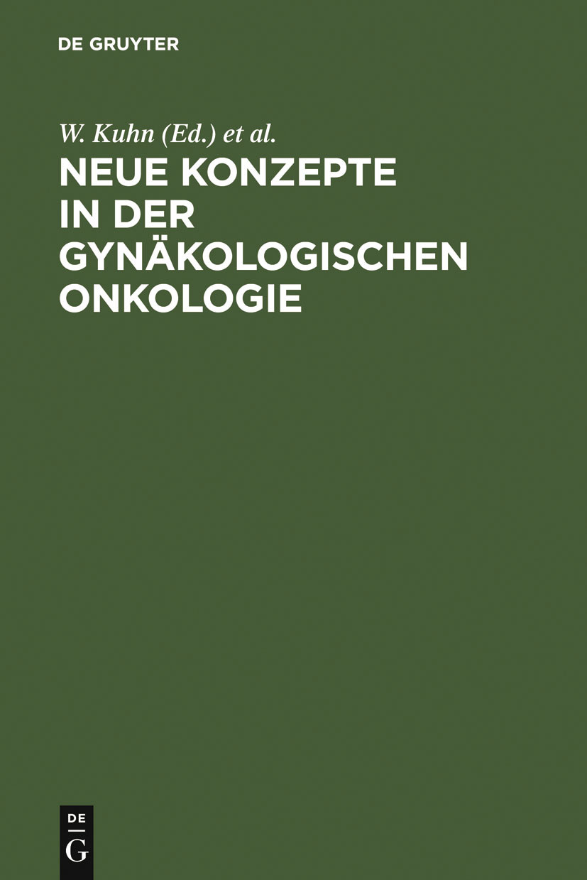 Cover Neue Konzepte in der gynäkologischen Onkologie