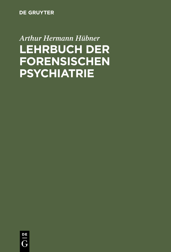 Cover Lehrbuch der forensischen Psychiatrie