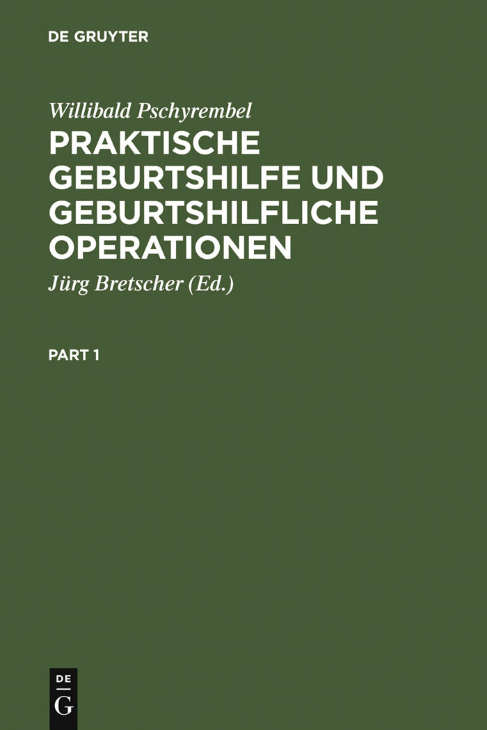 Cover Praktische Geburtshilfe und geburtshilfliche Operationen