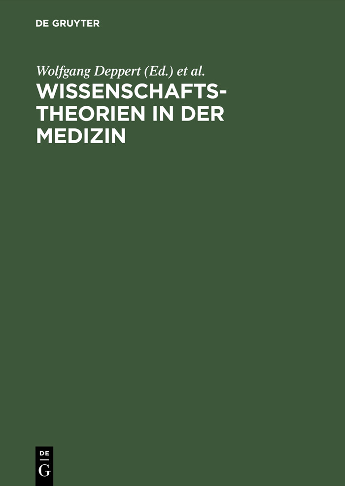 Cover Wissenschaftstheorien in der Medizin