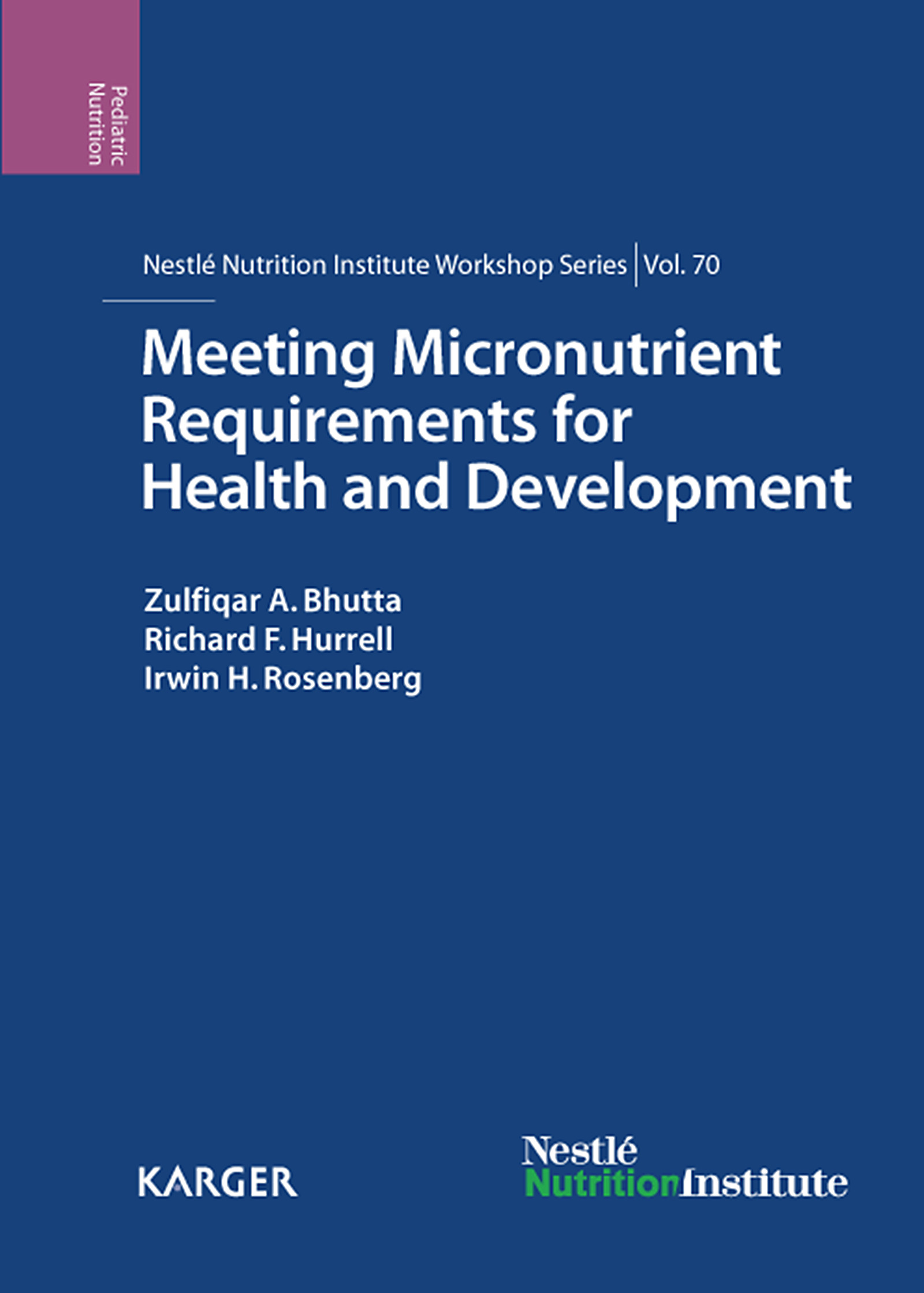 Cover Meeting Micronutrient Requirements for Health and Development