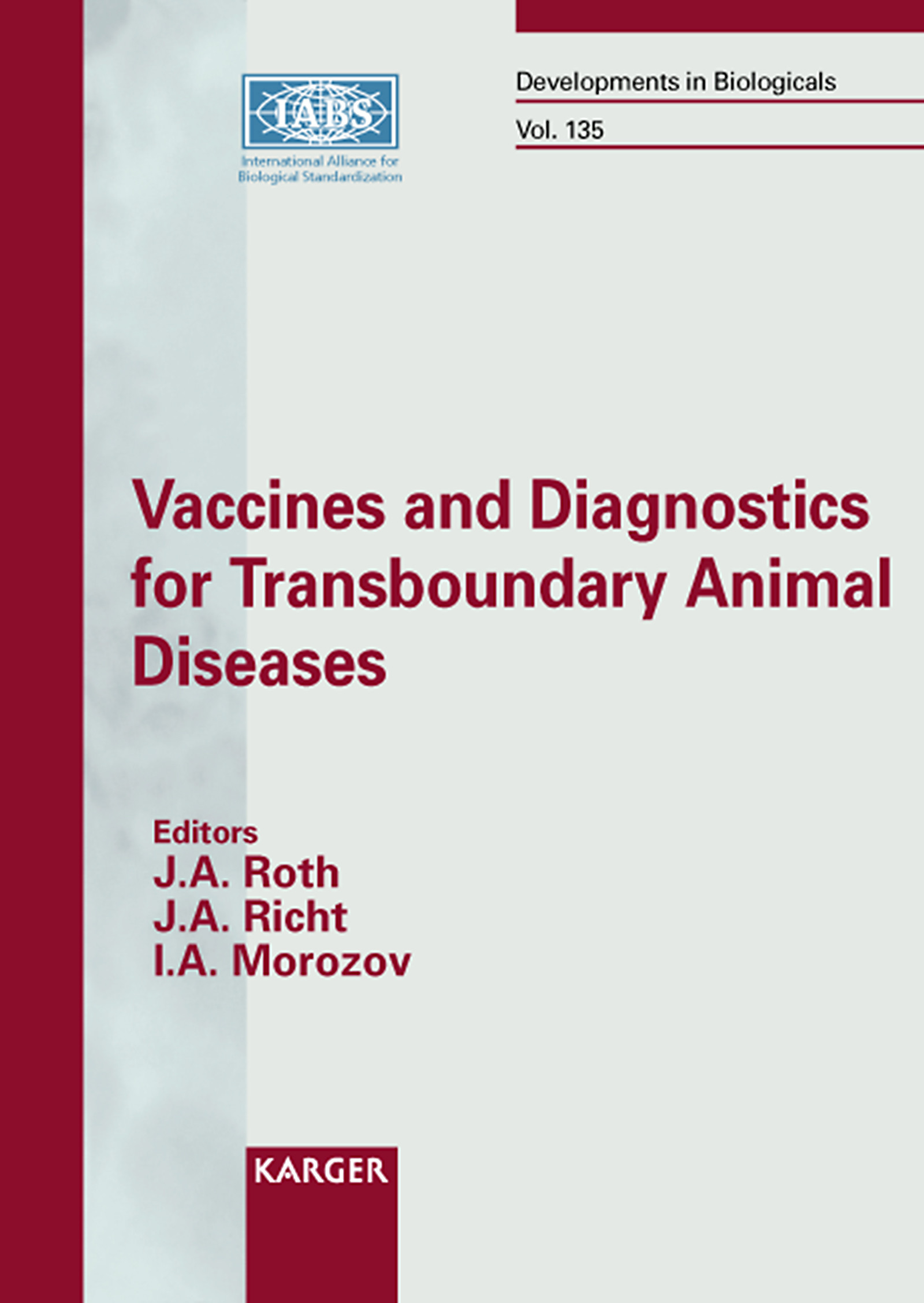 Cover Vaccines and Diagnostics for Transboundary Animal Diseases
