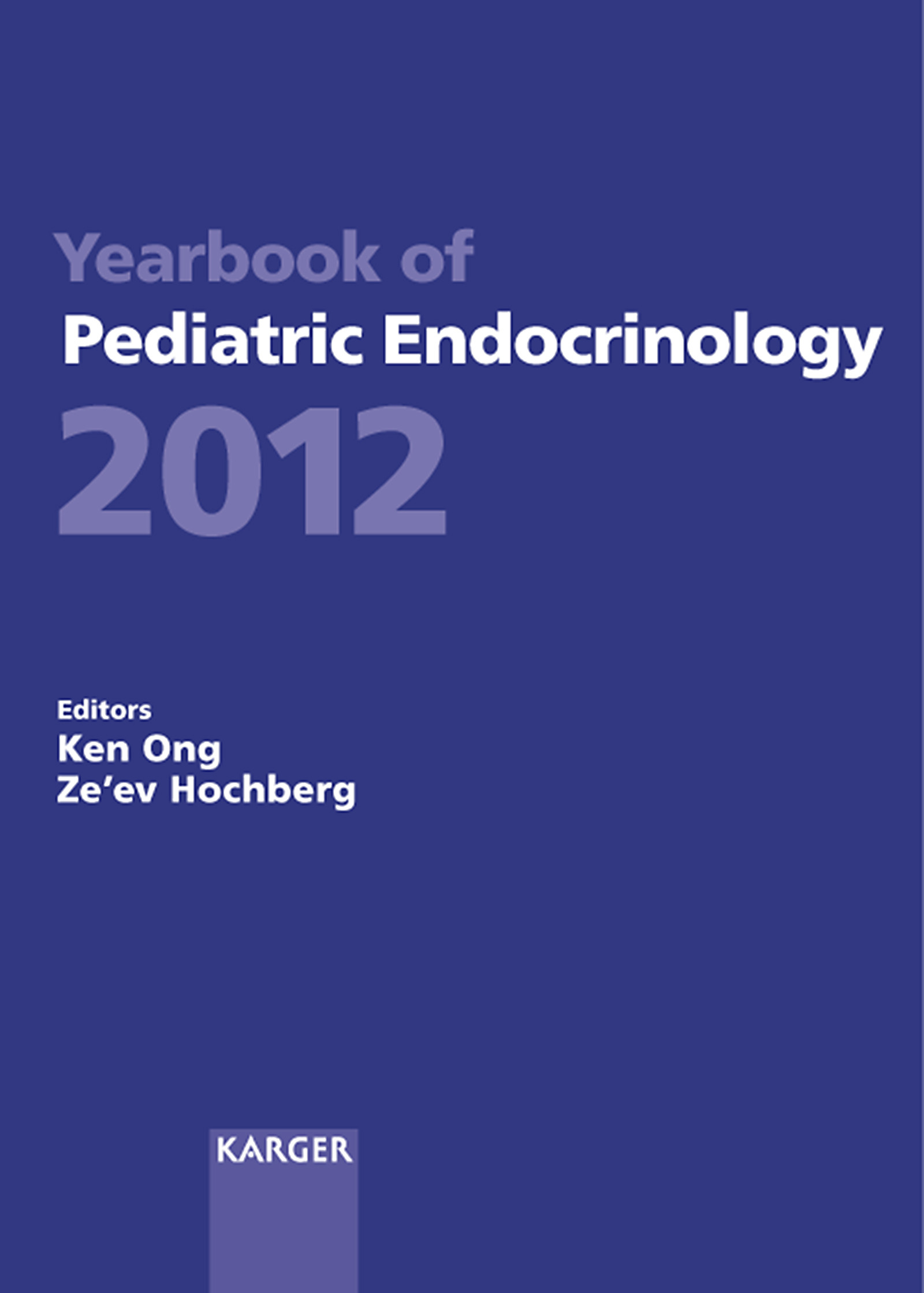 Cover Yearbook of Pediatric Endocrinology 2012