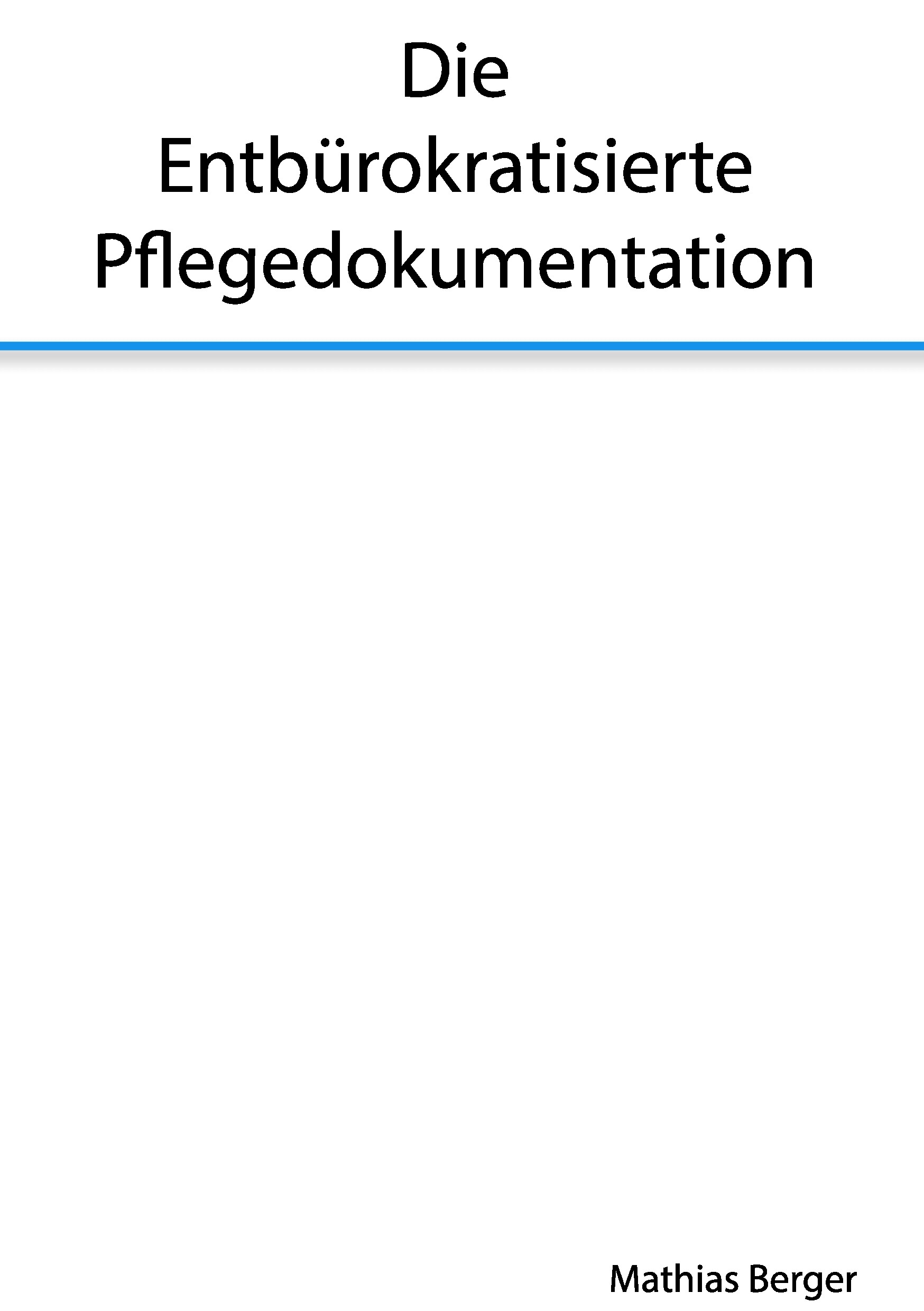 Die Entbürokratisierte Pflegedokumentation - E-Book