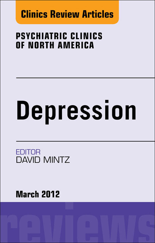 Cover Depression,  An Issue of Psychiatric Clinics