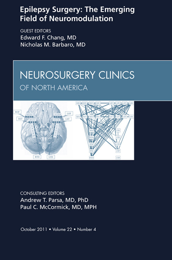 Cover Epilepsy, An Issue of Neurosurgery Clinics