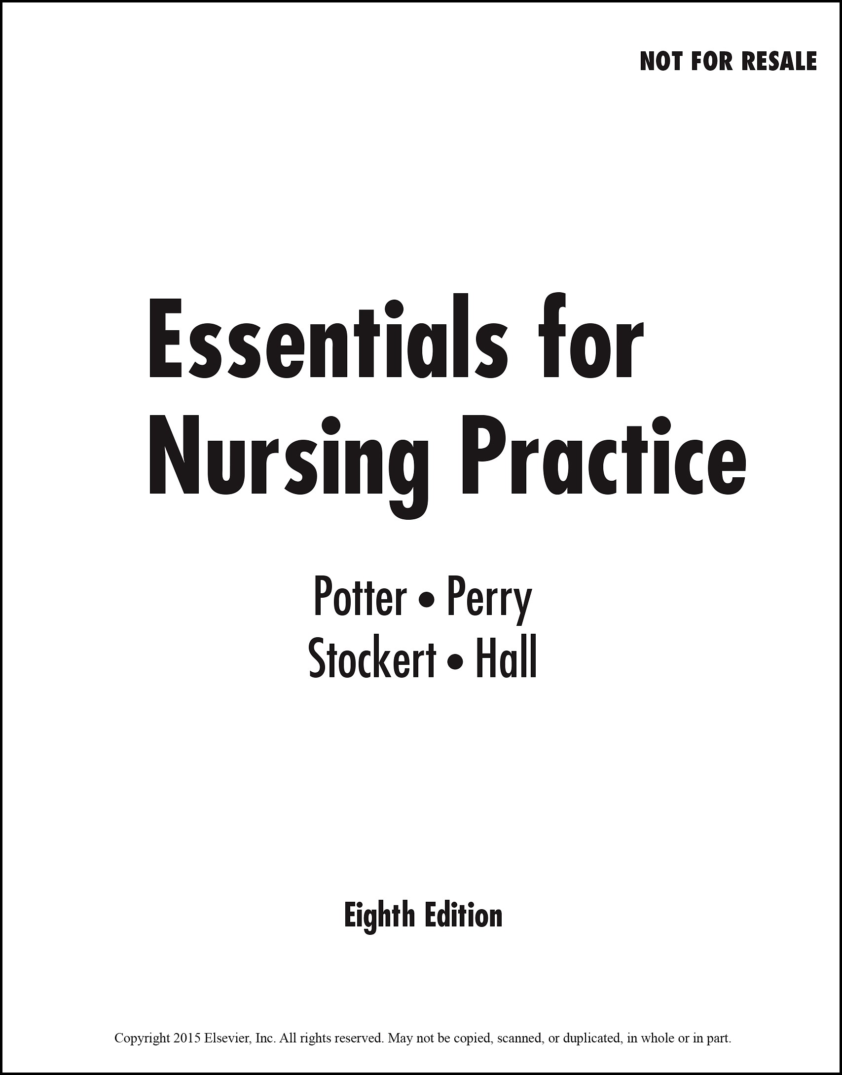 Essentials for Nursing Practice - E-Book