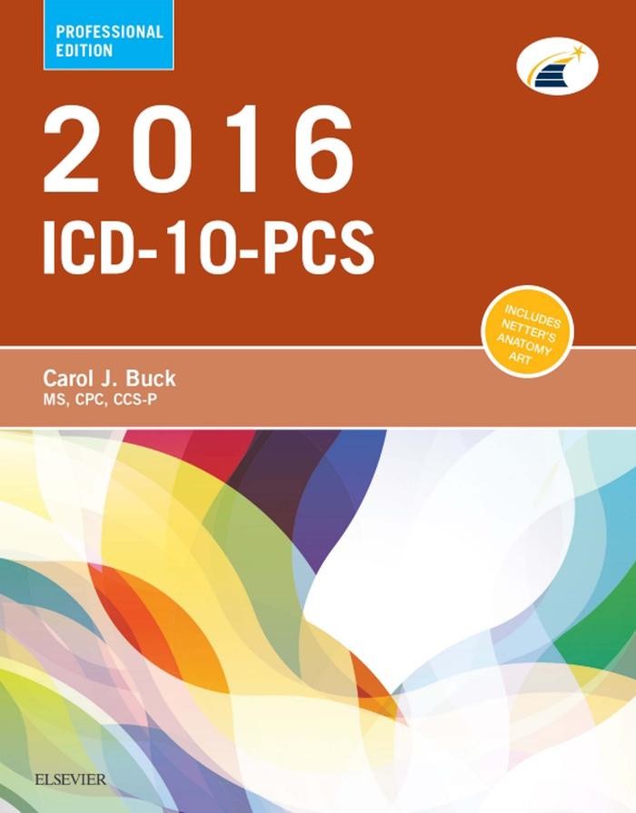 Cover 2016 ICD-10-PCS Professional Edition