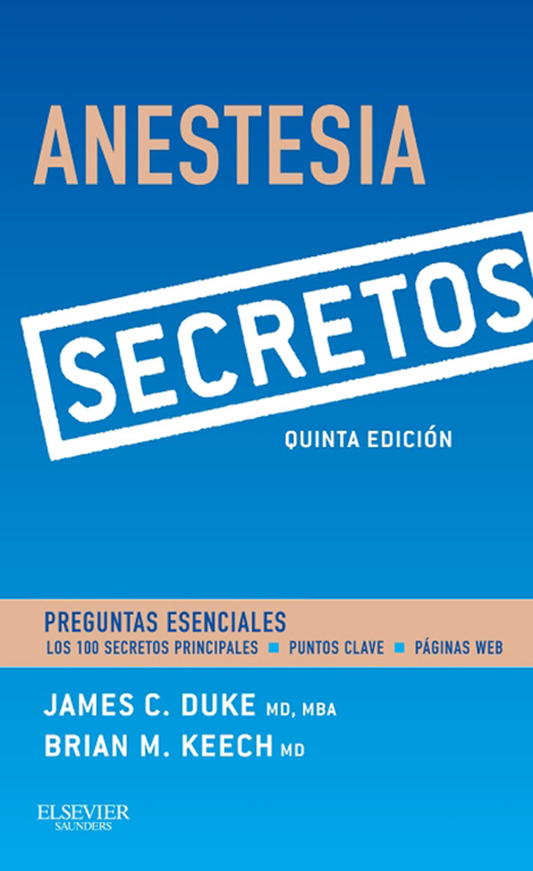 Cover Anestesia. Secretos