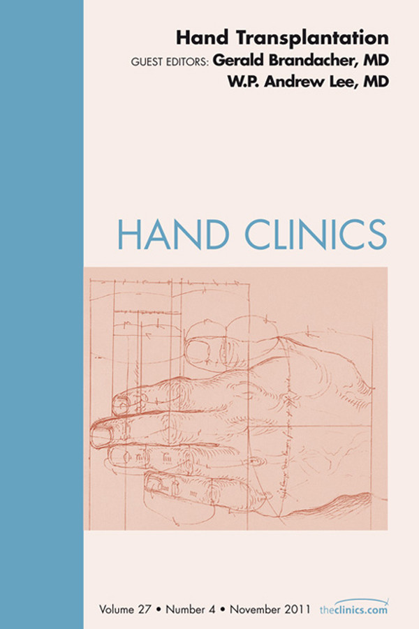 Cover Hand Transplantation, An Issue of Hand Clinics