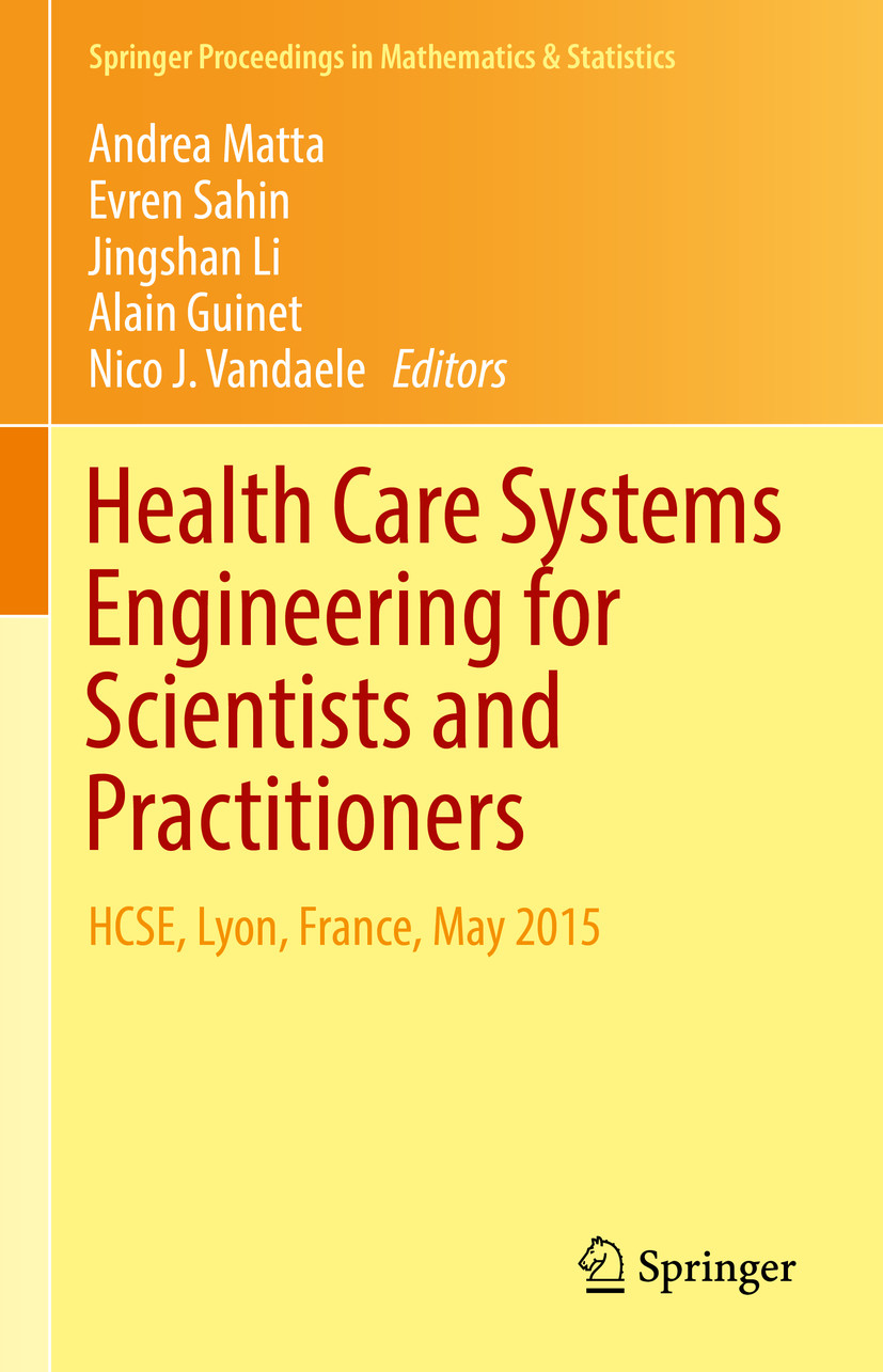 Cover Health Care Systems Engineering for Scientists and Practitioners