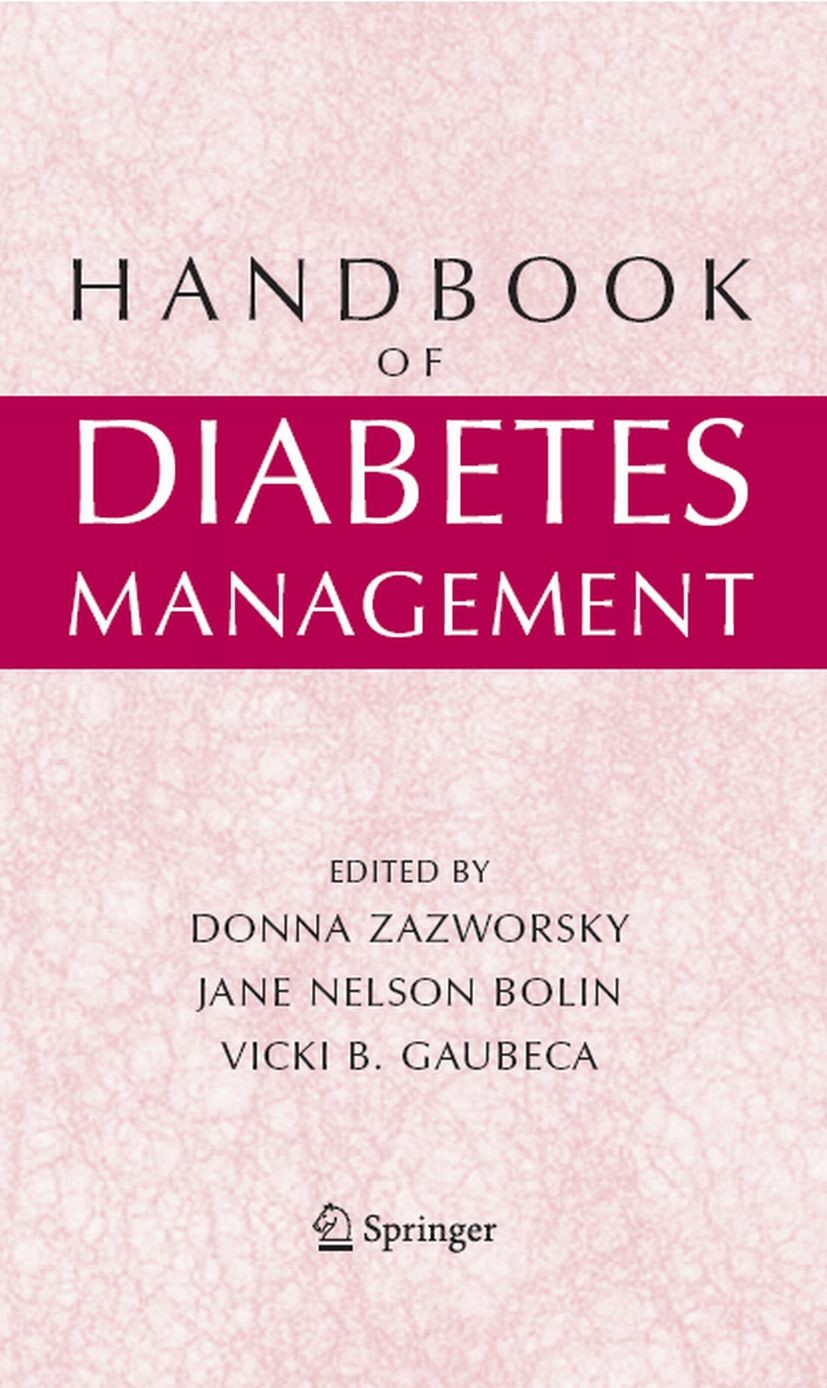 Cover Handbook of Diabetes Management