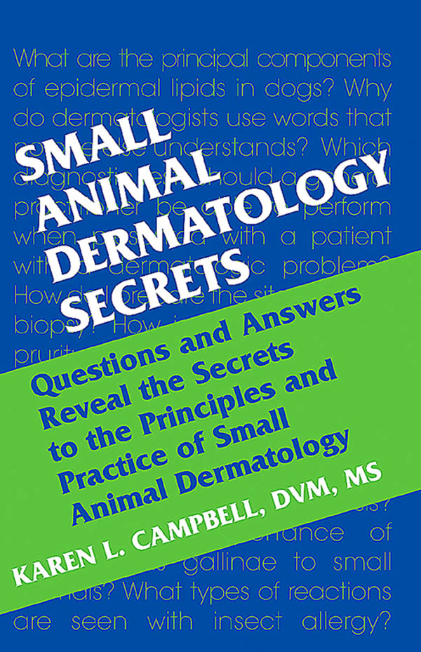 Cover Small Animal Dermatology Secrets E-Book