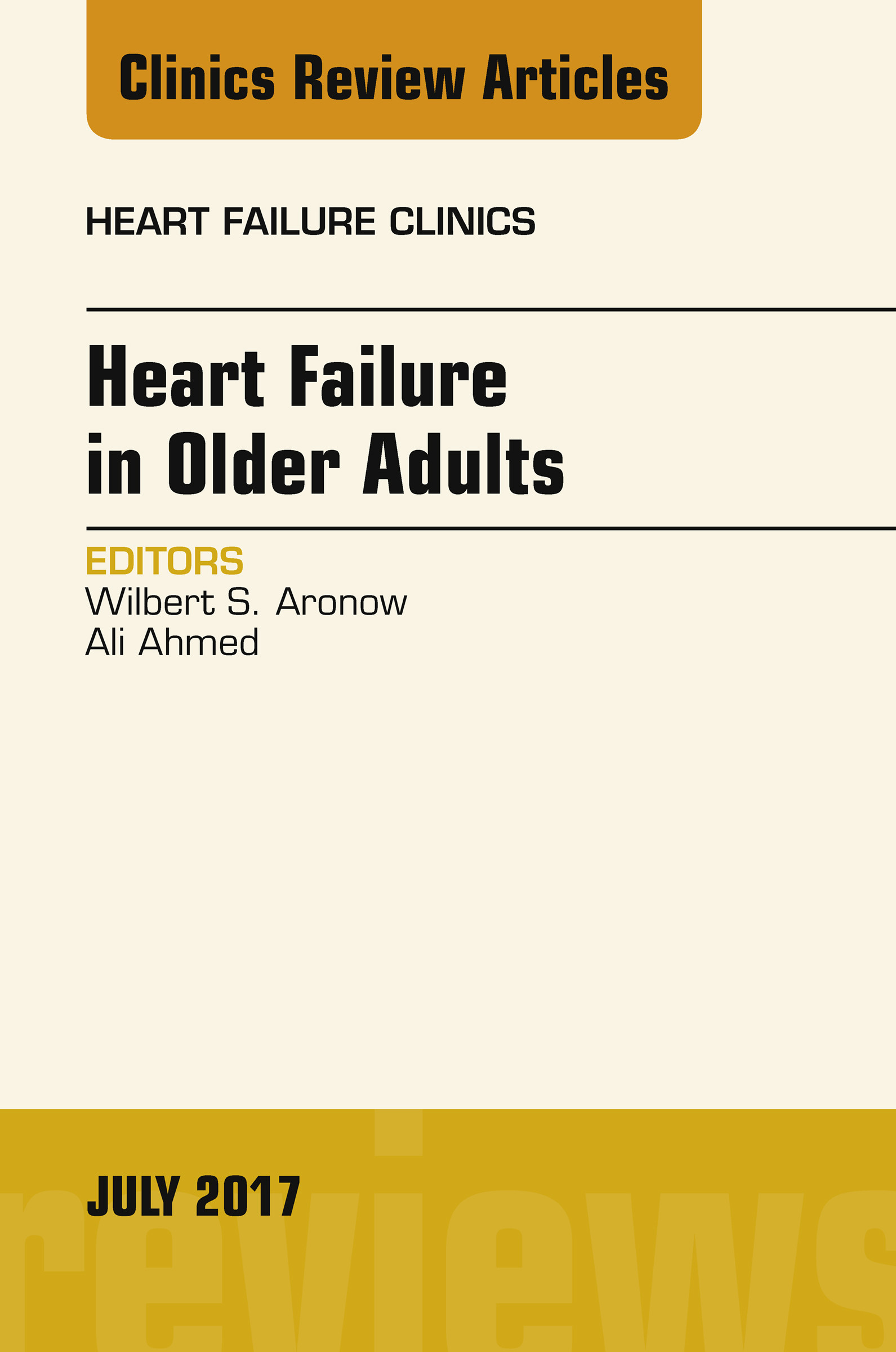 Cover Heart Failure in Older Adults, An Issue of Heart Failure Clinics, E-Book
