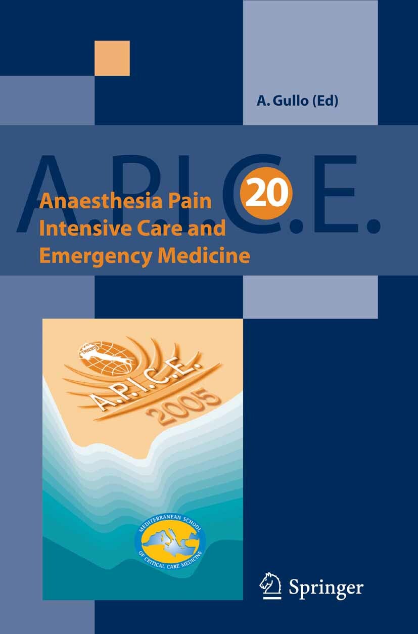 Cover Anaesthesia, Pain, Intensive Care and Emergency Medicine - A.P.I.C.E.